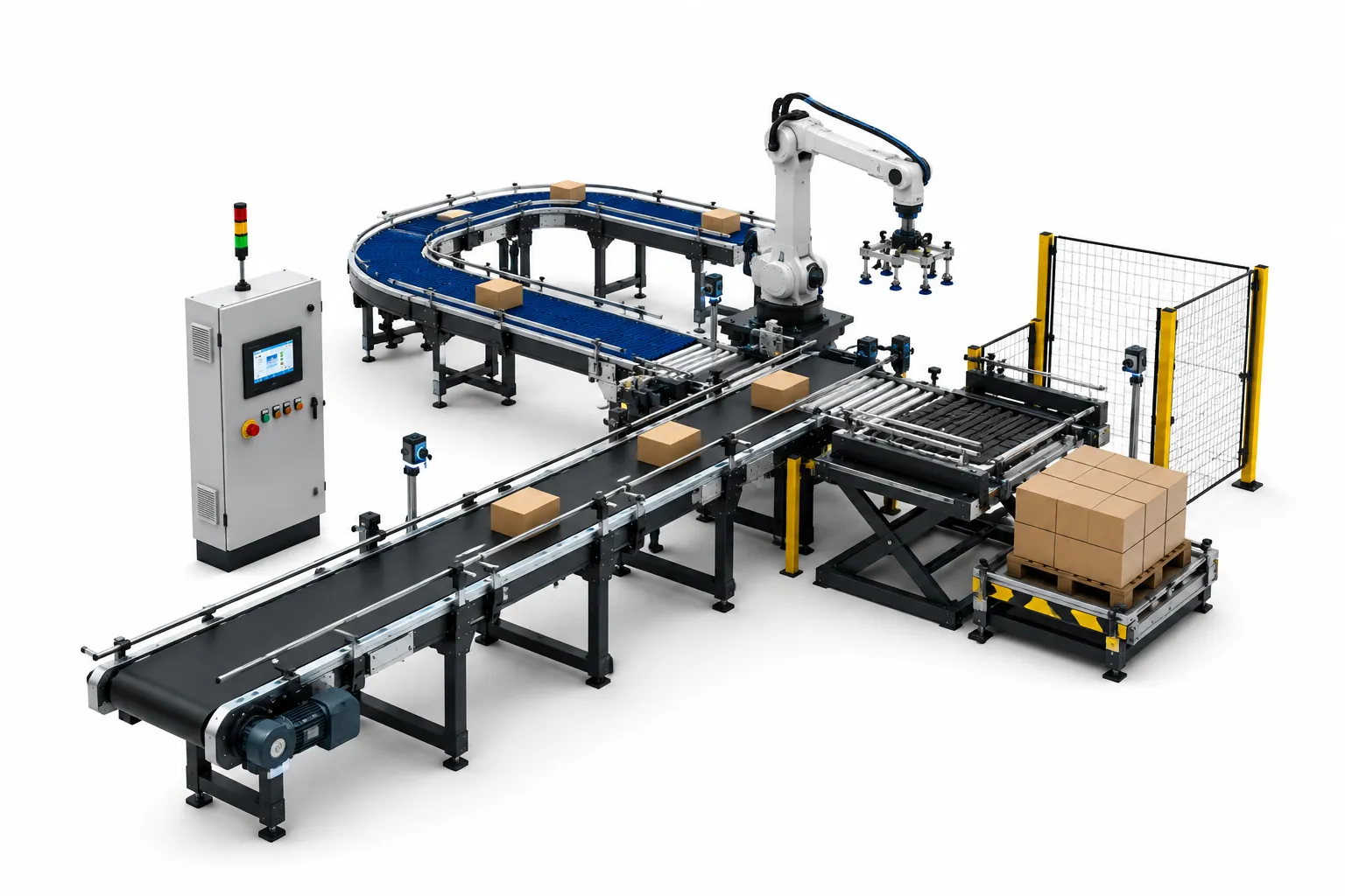 Conveyor and automation watermark background
